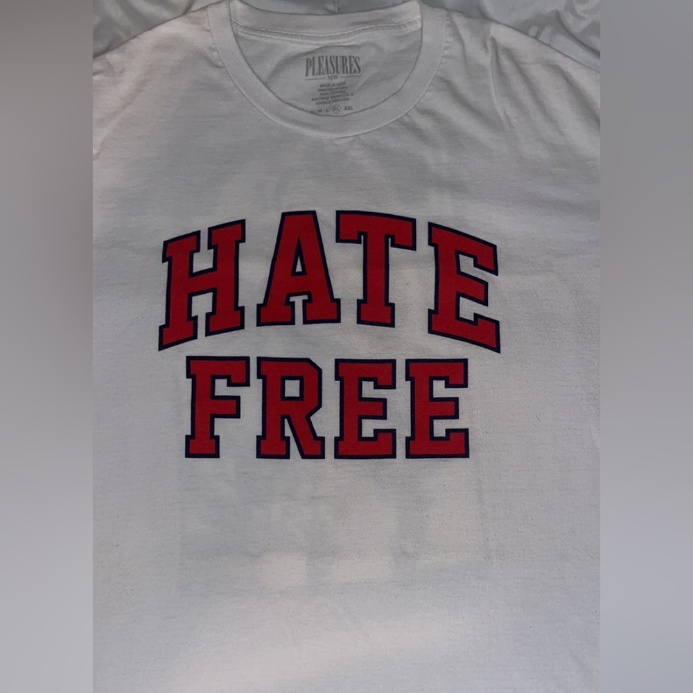 Pleasures “Hate Free” tee shirt